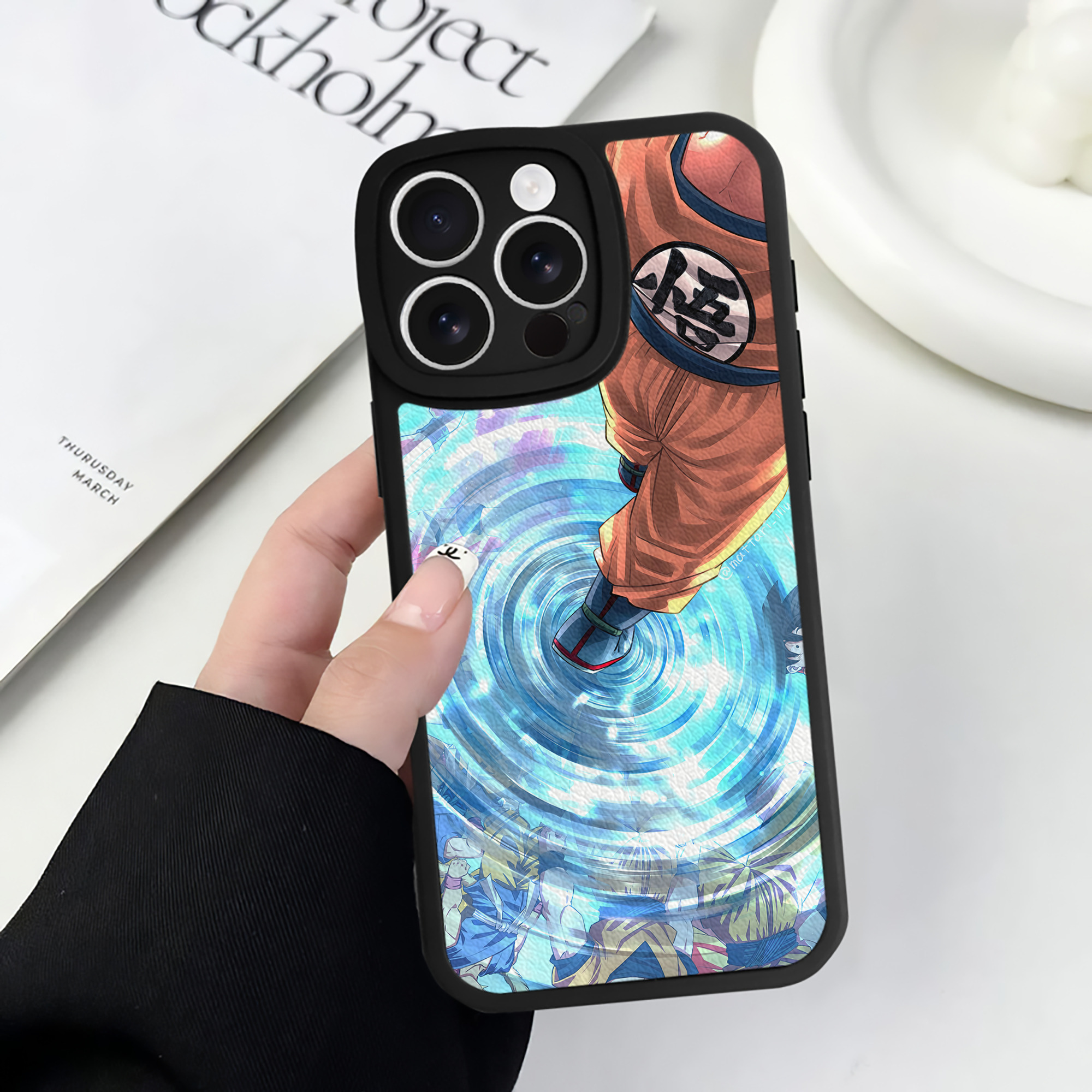 （画像用） ドラゴンボール DRAGON BALL 【iPhone 16シリーズ対応】シリコンスマホケース（レザー調） 材質：シリコン